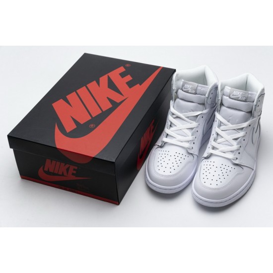 Air Jordan 1 Mid GS "Pure Platinum" White 554725-109