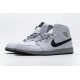 Air Jordan 1 Mid GS "White Cement" White Black 554725-115