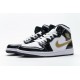 Air Jordan 1 Mid "Gold Patent Leather" Black Gold 852542-007
