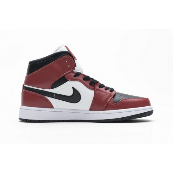 Air Jordan 1 Mid "Gym Red" White Black Red 554725-069