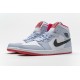 Air Jordan 1 Mid "Half Blue" Polka Dot Blue Red 555112-400