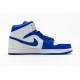 Air Jordan 1 Mid "Hyper Royal" White Blue 554724-114