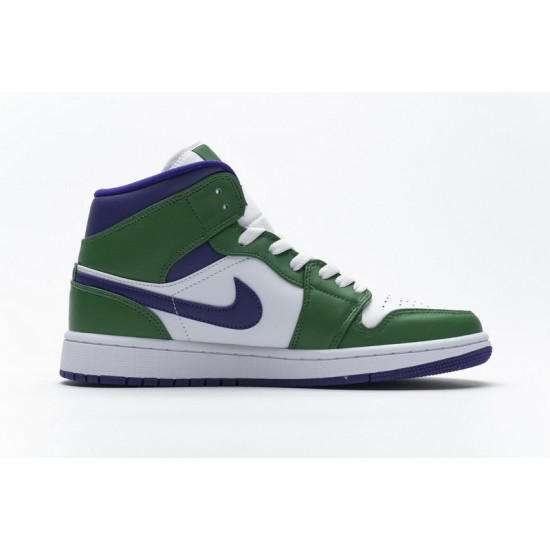Air Jordan 1 Mid "Incredible Hulk" Green Purple 554725-300