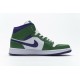 Air Jordan 1 Mid "Incredible Hulk" Green Purple 554725-300