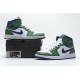 Air Jordan 1 Mid "Incredible Hulk" Green Purple 554725-300