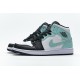 Air Jordan 1 Mid "Island Green" Blue Black White 554724-132