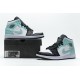 Air Jordan 1 Mid "Island Green" Blue Black White 554724-132