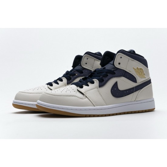 Air Jordan 1 Mid "Jeter" White Blue AH6342-104