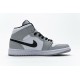 Air Jordan 1 Mid Light Smoke Grey Gray White 554724-092