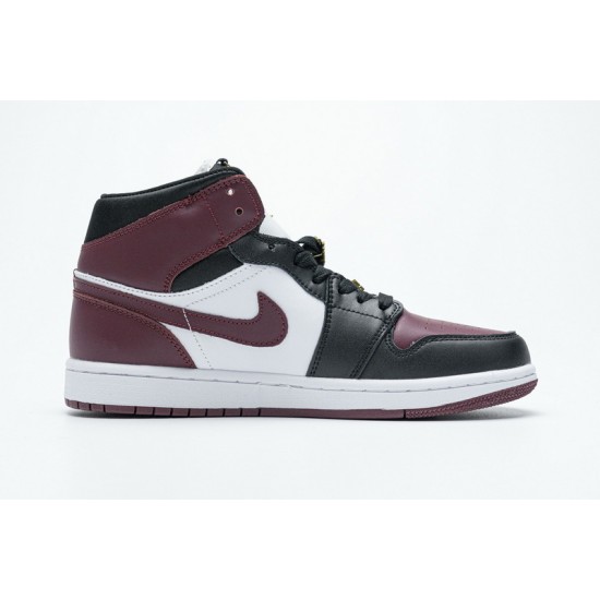 Air Jordan 1 Mid "Marron" Black White Red CZ4385-016 36-46