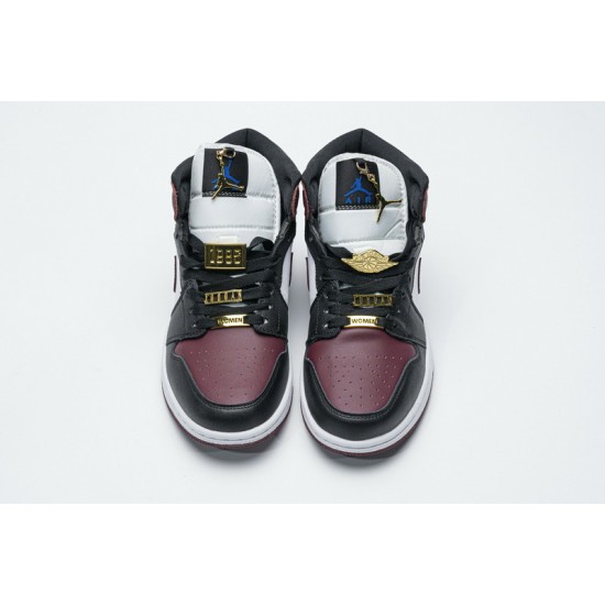 Air Jordan 1 Mid "Marron" Black White Red CZ4385-016 36-46