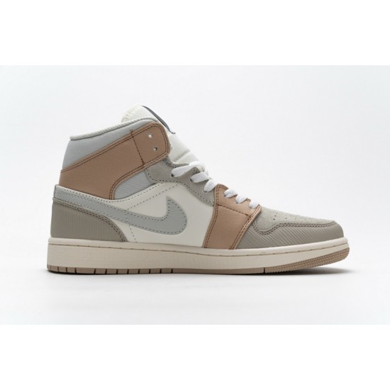 Air Jordan 1 Mid "Milan" Khaki White CV3044-100