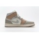 Air Jordan 1 Mid "Milan" Khaki White CV3044-100