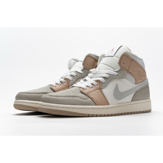 Air Jordan 1 Mid "Milan" Khaki White CV3044-100