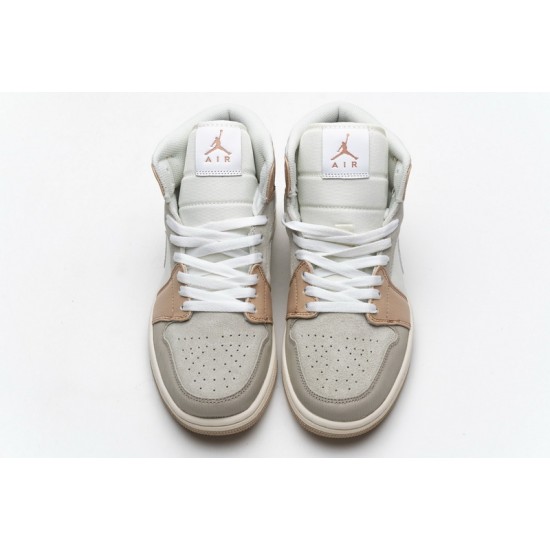 Air Jordan 1 Mid "Milan" Khaki White CV3044-100