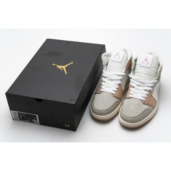 Air Jordan 1 Mid "Milan" Khaki White CV3044-100