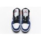 Air Jordan 1 Mid "Multicolor Swoosh" White Blue Red 852542-146
