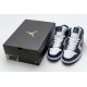 Air Jordan 1 Mid "Obsidian" Blue White 554724-174