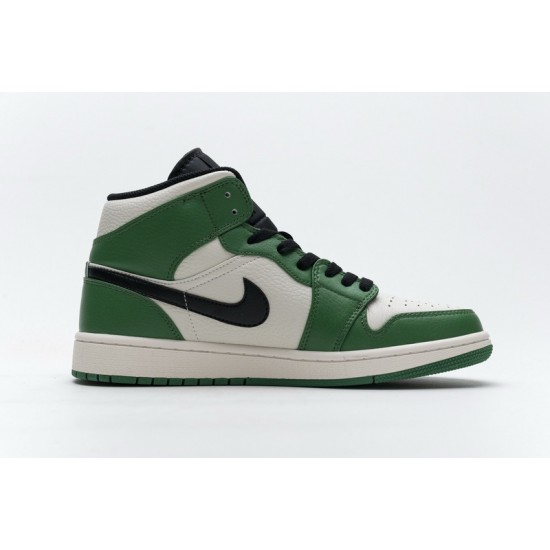 Air Jordan 1 Mid "Pine Green" White Green 852542-301