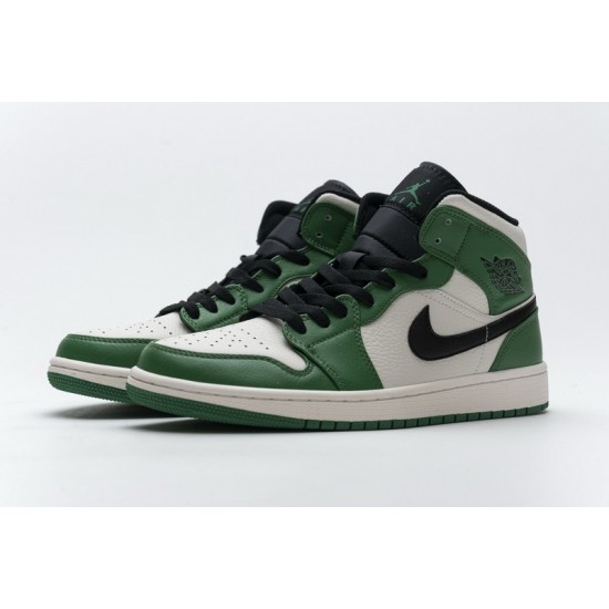 Air Jordan 1 Mid "Pine Green" White Green 852542-301
