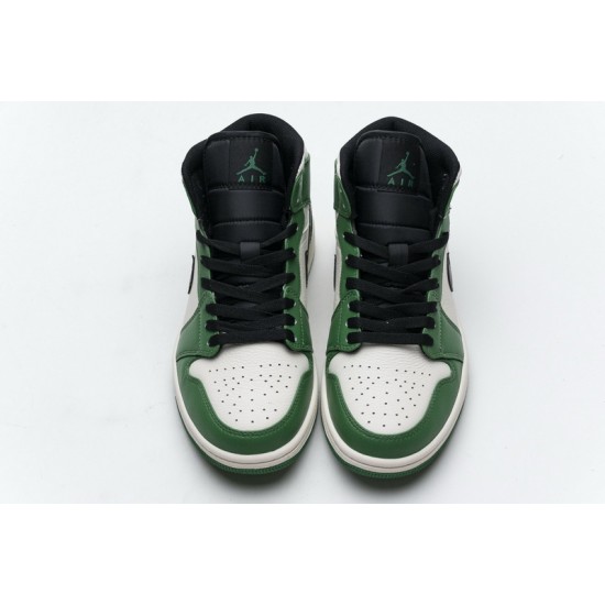 Air Jordan 1 Mid "Pine Green" White Green 852542-301