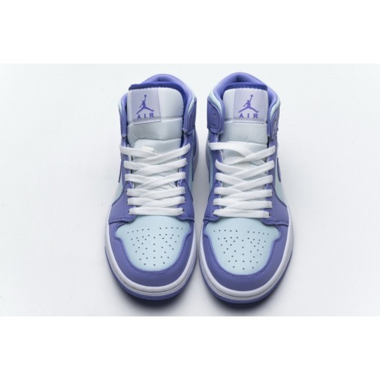 Air Jordan 1 Mid "Purple Aqua" Blue Purple Blue 554725-500