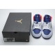 Air Jordan 1 Mid "Royal Blue Laser Orange" White Blue Yellow 554724-131