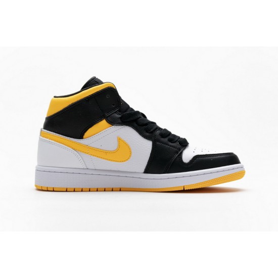Air Jordan 1 Mid SE "Laser Orange" Yellow Black CV5276-107