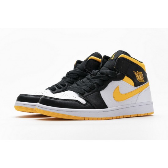 Air Jordan 1 Mid SE "Laser Orange" Yellow Black CV5276-107