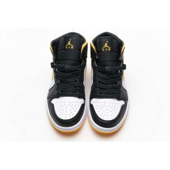 Air Jordan 1 Mid SE "Laser Orange" Yellow Black CV5276-107