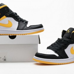 Air Jordan 1 Mid SE "Laser Orange" Yellow Black CV5276-107