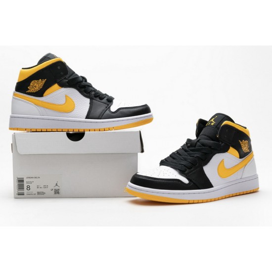 Air Jordan 1 Mid SE "Laser Orange" Yellow Black CV5276-107