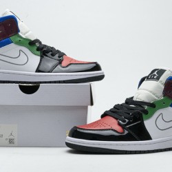 Air Jordan 1 Mid SE "Multicolor" Black Green Red DB5454-001