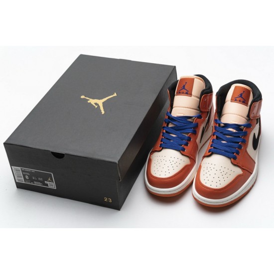 Air Jordan 1 Mid SE "Team Orange" Orange White 852542-800
