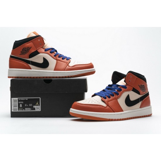 Air Jordan 1 Mid SE "Team Orange" Orange White 852542-800