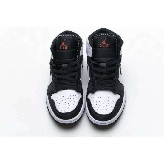 Air Jordan 1 Mid SE "Union Black Toe" White Red 852542-100