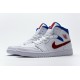 Air Jordan 1 Mid SE "USA" White Blue Red BQ6472-164
