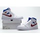 Air Jordan 1 Mid SE "USA" White Blue Red BQ6472-164