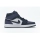 Air Jordan 1 Mid "Sanded Purple" Black Purple 554724-445