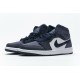 Air Jordan 1 Mid "Sanded Purple" Black Purple 554724-445