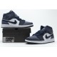 Air Jordan 1 Mid "Sanded Purple" Black Purple 554724-445