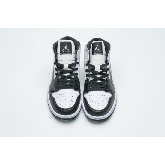 Air Jordan 1 Mid "White Shadow" Black White Grey 554724-073 36-45