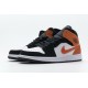 Air Jordan 1 Mid "Shattered Backboard" Orange Black 554724-058