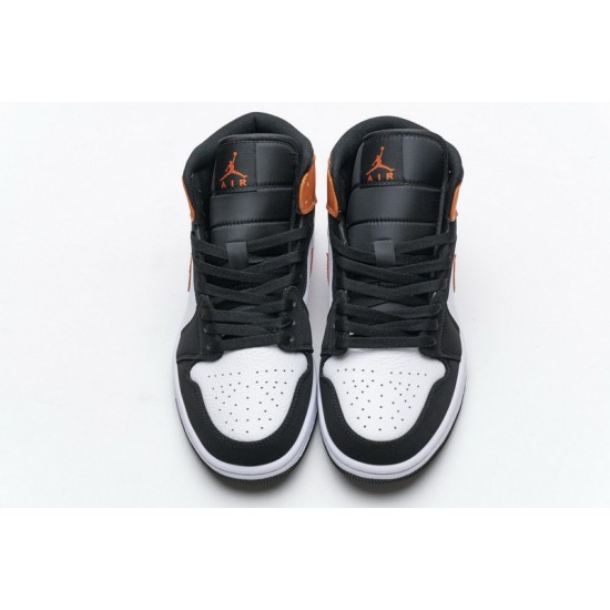 Air Jordan 1 Mid "Shattered Backboard" Orange Black 554724-058