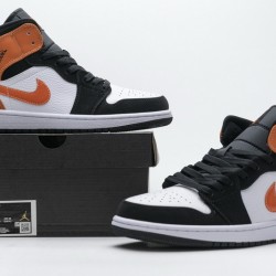 Air Jordan 1 Mid "Shattered Backboard" Orange Black 554724-058