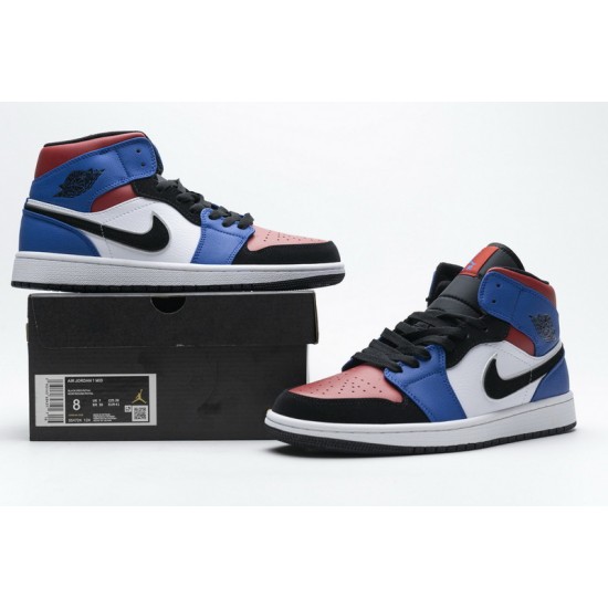 Air Jordan 1 Mid "TOP 3" Blue Red 554724-124