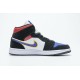 Air Jordan 1 Mid "Lakers Top 3" Red Blue Black 852542-005 36-46