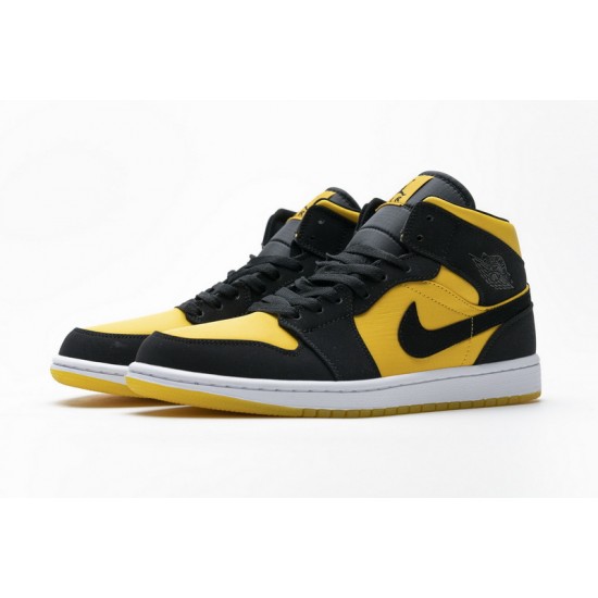 Air Jordan 1 Mid "University Gold" Black Yellow CD6759-007