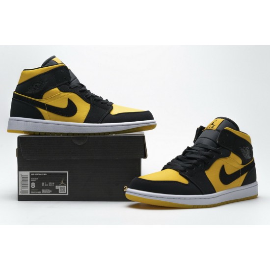 Air Jordan 1 Mid "University Gold" Black Yellow CD6759-007