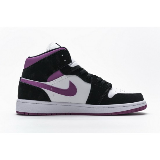 Air Jordan 1 Mid "Magenta" Black Purple BQ6472-005